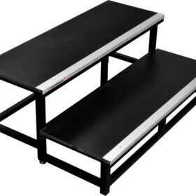 Escalier à 2 marches pour scène (60cm max)