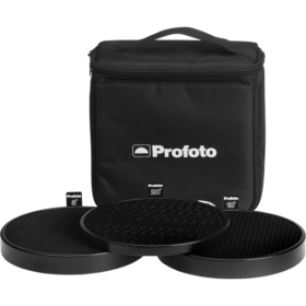 Profoto Kit 180 mm – 3 grilles nid d’abeille (5°, 10° et 20°)